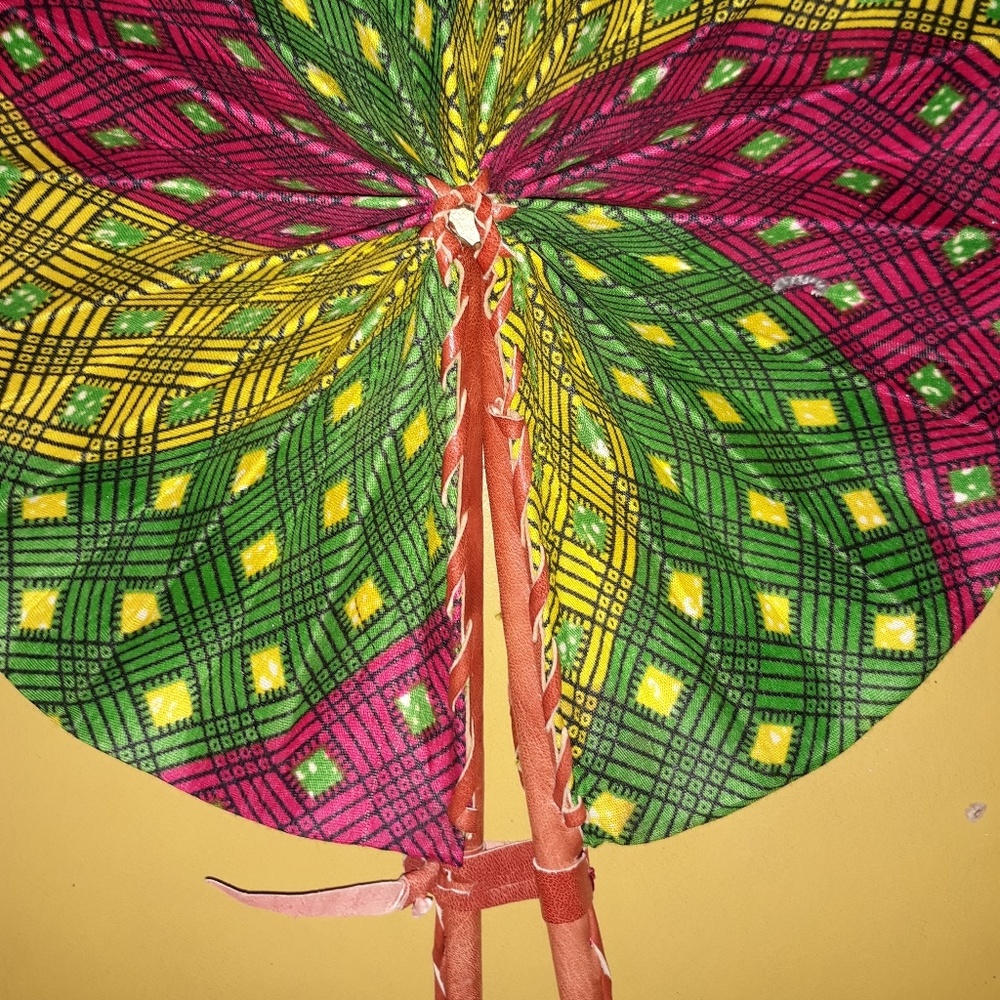Ankara /African-print handmade fans